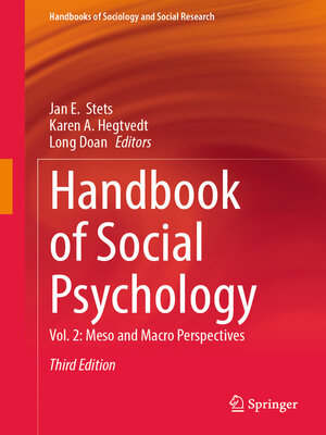 cover image of Handbook of Social Psychology